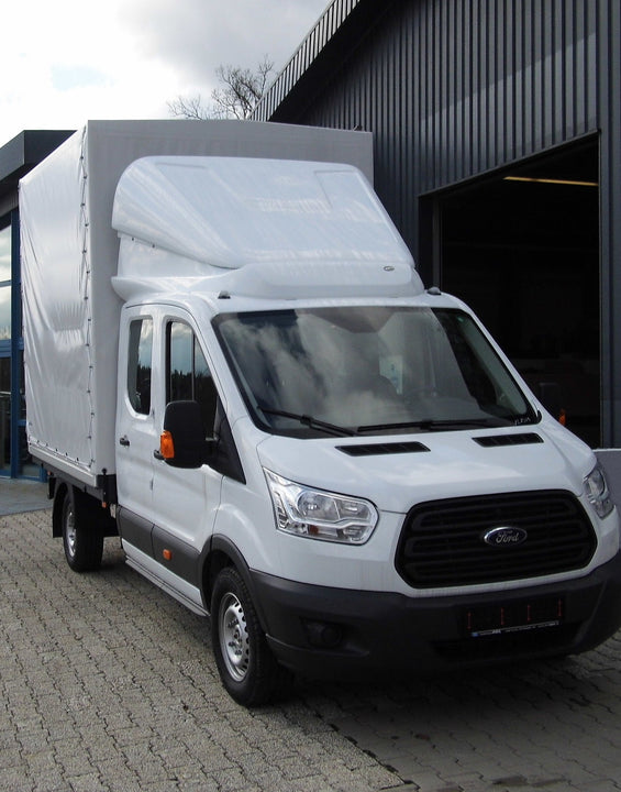 DOPPELKABINE Dachspoiler FORD Transit höhenverstellbar geklebt