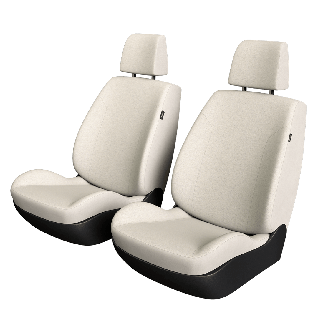 Sitzbezug Baumwolle Weiß
