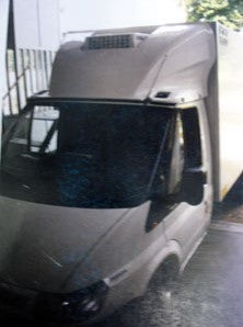 Dachspoiler Ford Transit mit Kühlaufbau