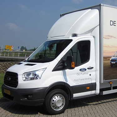 Dachspoiler FORD Transit versch. Höhen geklebt (mit Seitenflaps Kompatibiliät)