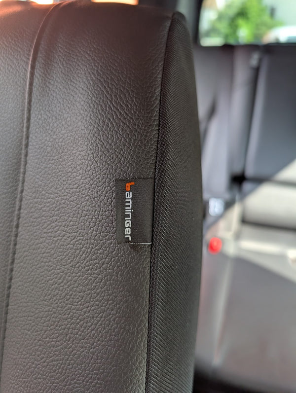 Sitzbezug aus Stoff mit Kunstlederverstärkung, Toyota Land Cruiser, schwarz