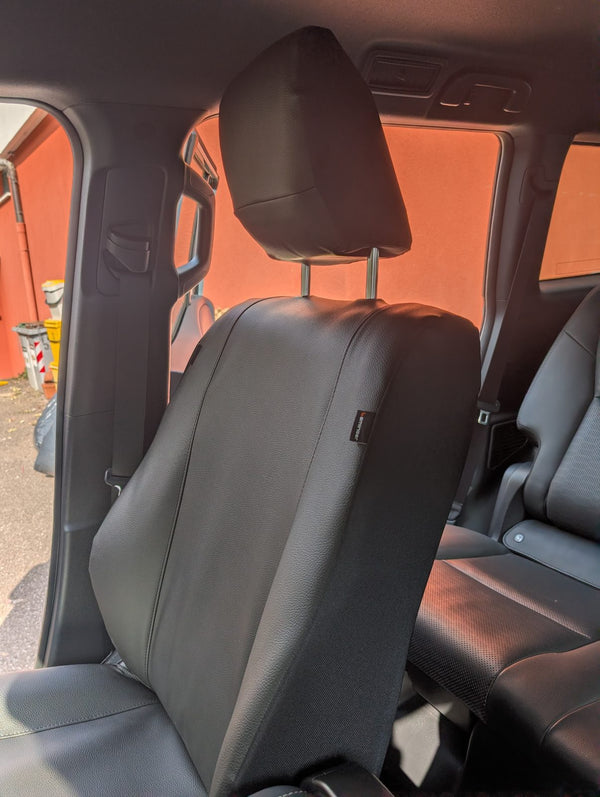 Sitzbezug aus Stoff mit Kunstlederverstärkung, Toyota Land Cruiser, schwarz