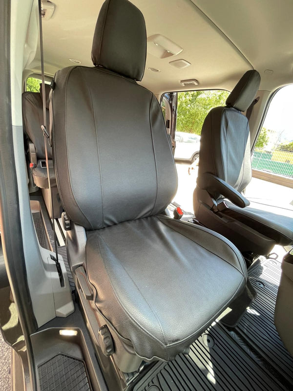 Kunstleder-Sitzbezug Ford Transit Custom, schwarz