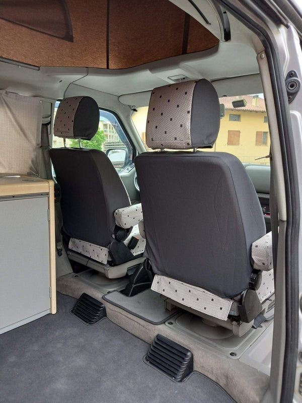 Stoffbezug VW Camper, schwarz/grau