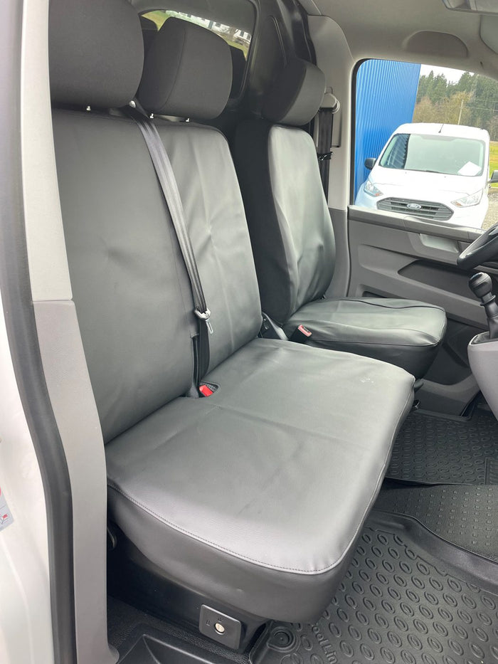 VW T6.1, faux leather – driver seat + passenger double bench