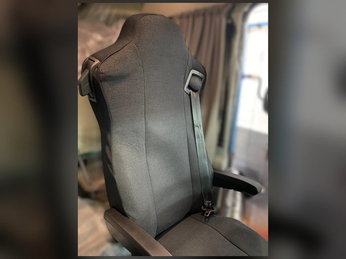 Truck driver seat, fabric